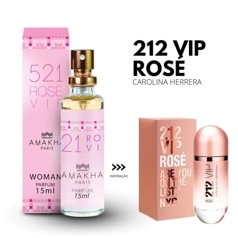 521 Rose Vip Amakha Paris 15 ml - 212 Vip Rose